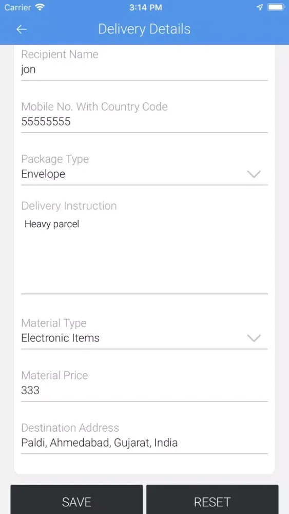 Captures d'écran de V3C-CubeDelivery User