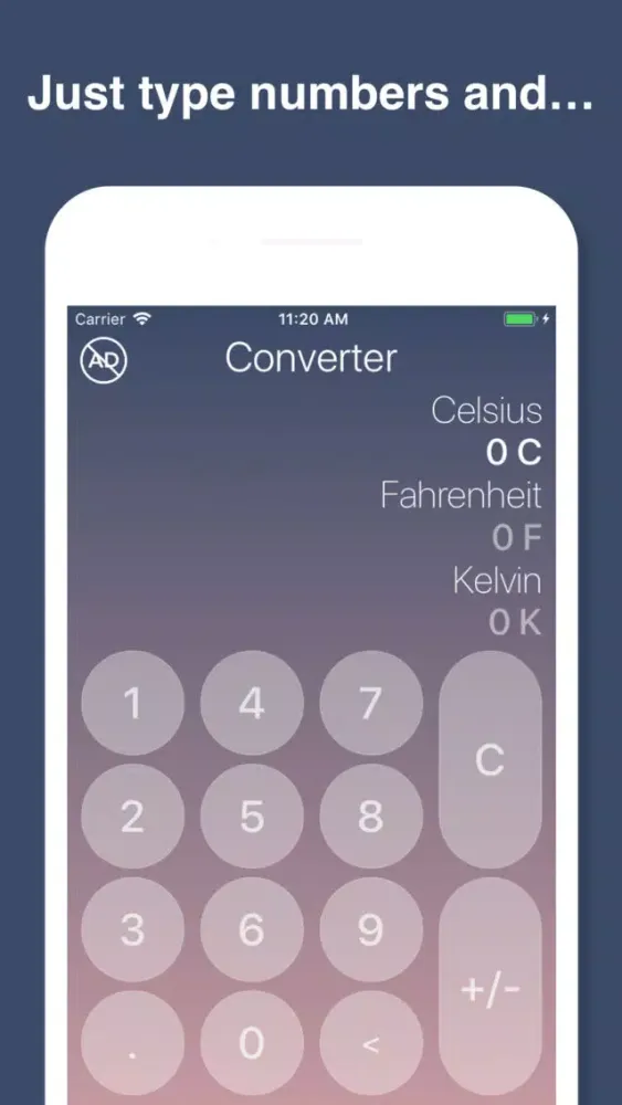 Screenshot di Temperature Converter°