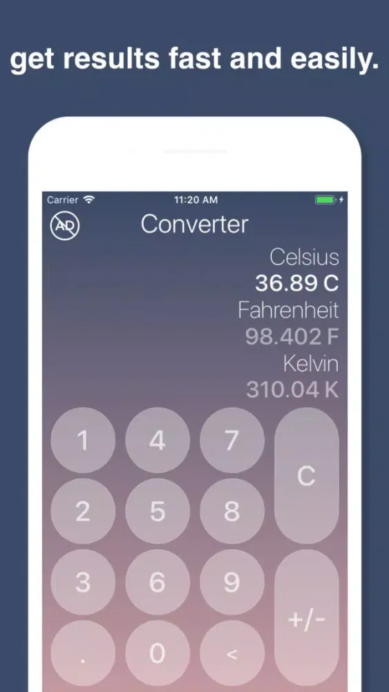 Screenshot di Temperature Converter°