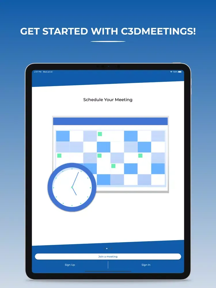 c3dmeetings iPad  स्क्रीनशॉट