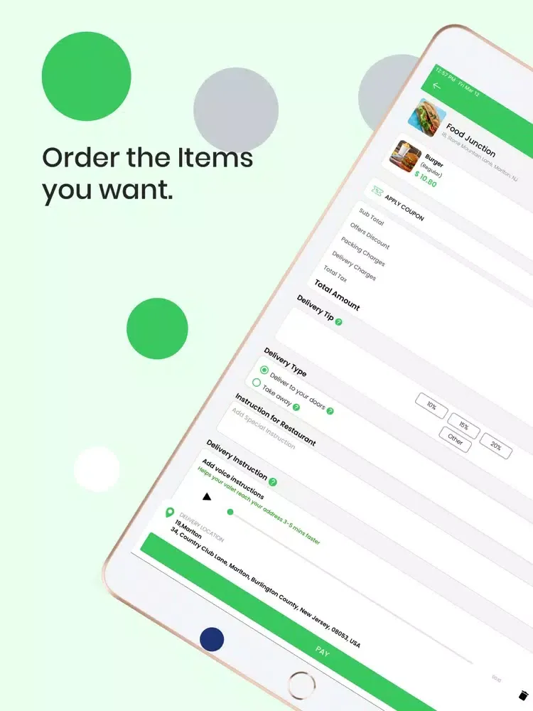 Tangkapan layar CubeFoodX iPad 