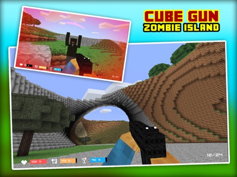 Cube Gun 3D Zombie Island iPad 應用截圖