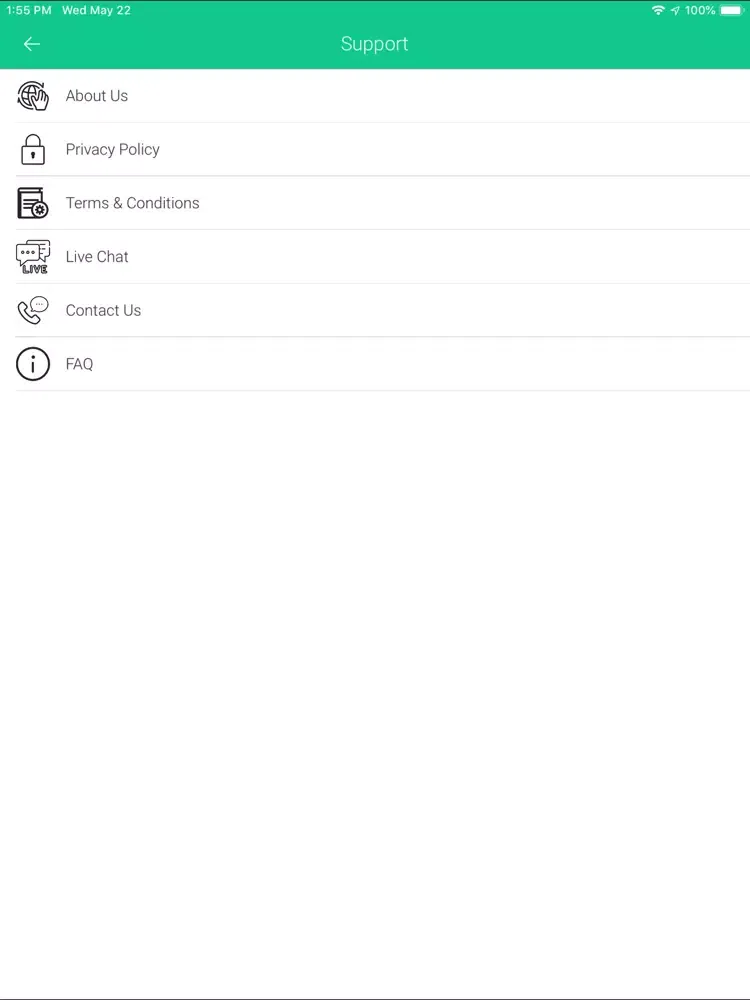 V3C-HomeCleaning User iPad  Screenshots