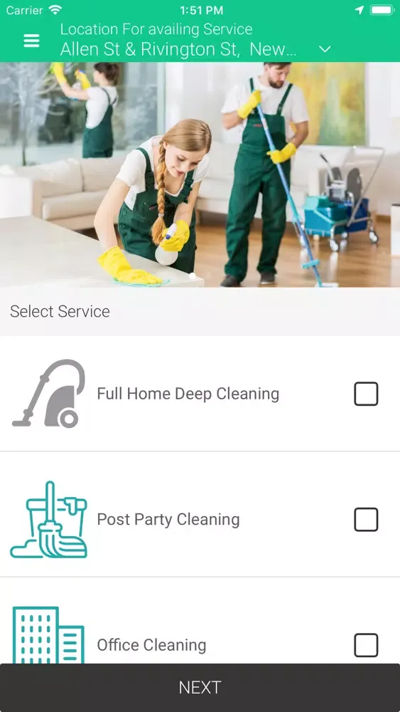 V3C-HomeCleaning User Screenshots