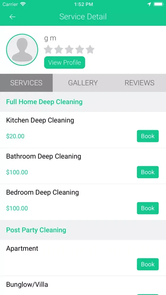 V3C-HomeCleaning User Screenshots