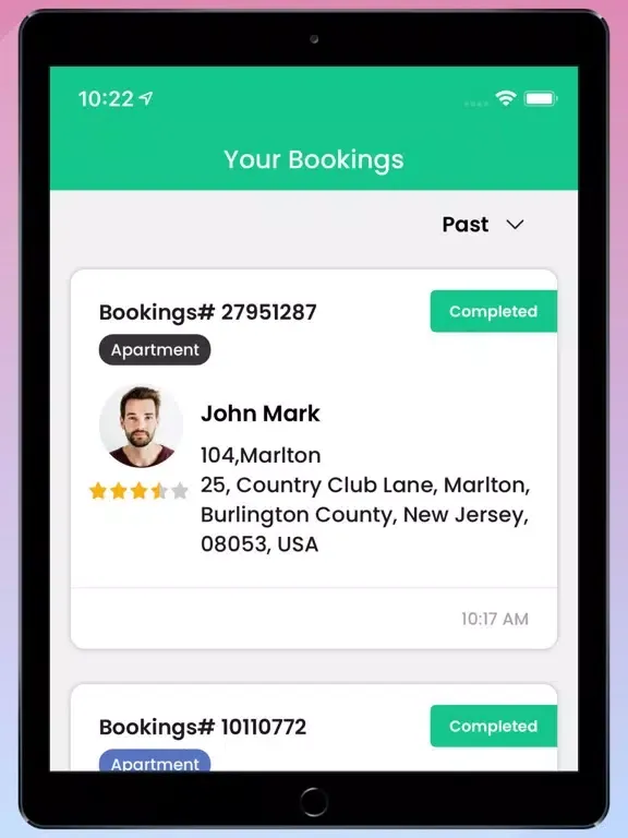 تصاویر CubeHomeCleaningX User iPad 
