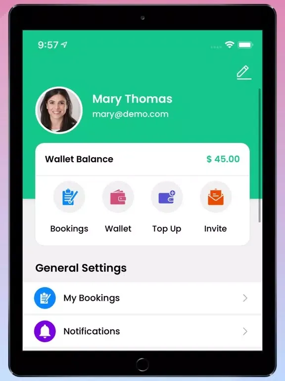 تصاویر CubeHomeCleaningX User iPad 