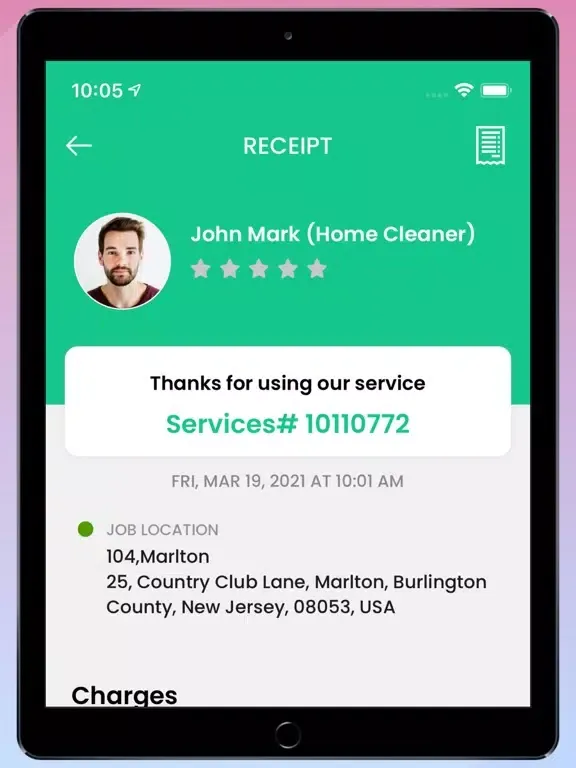 تصاویر CubeHomeCleaningX User iPad 