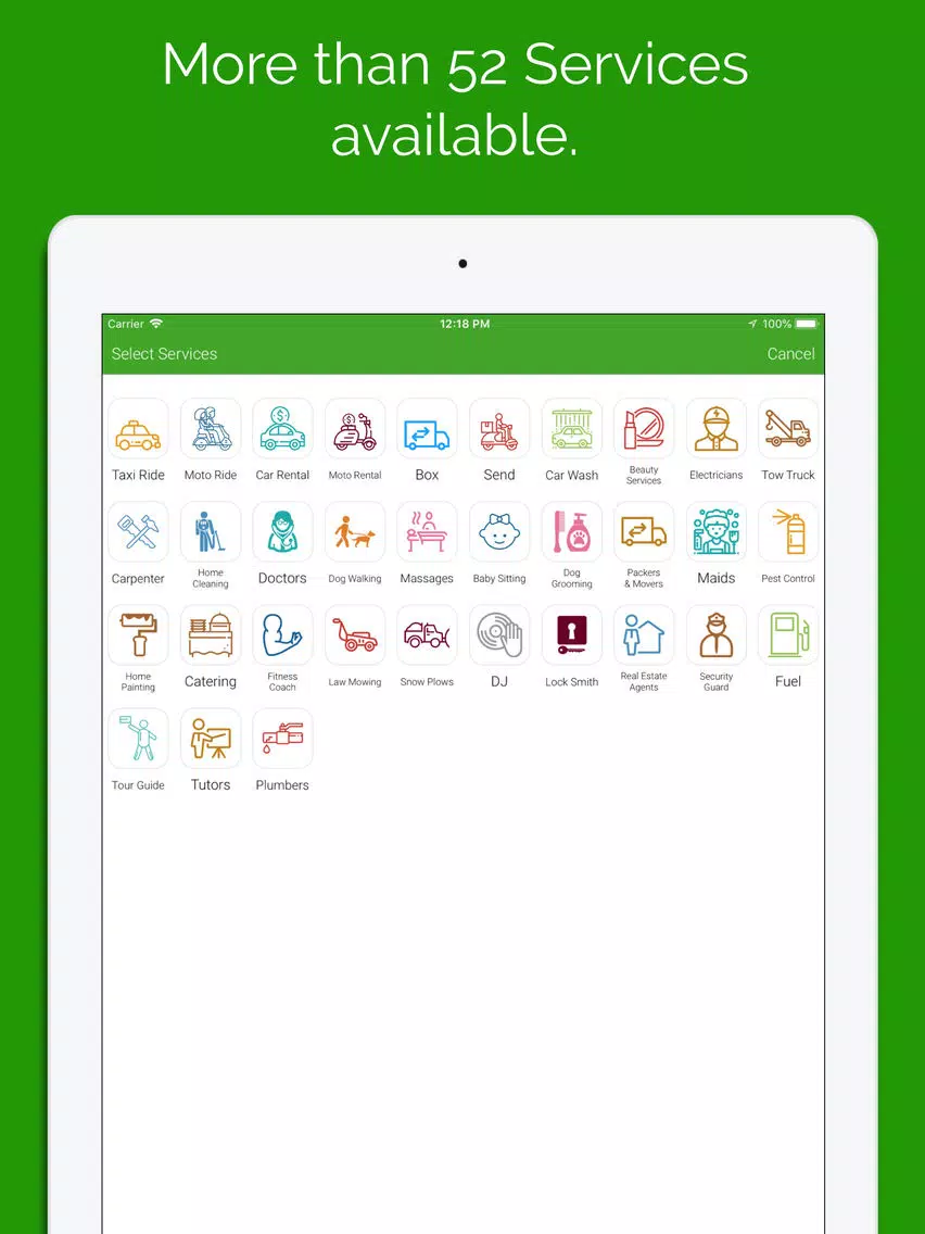 Zrzuty ekranu CubeJek User iPad 
