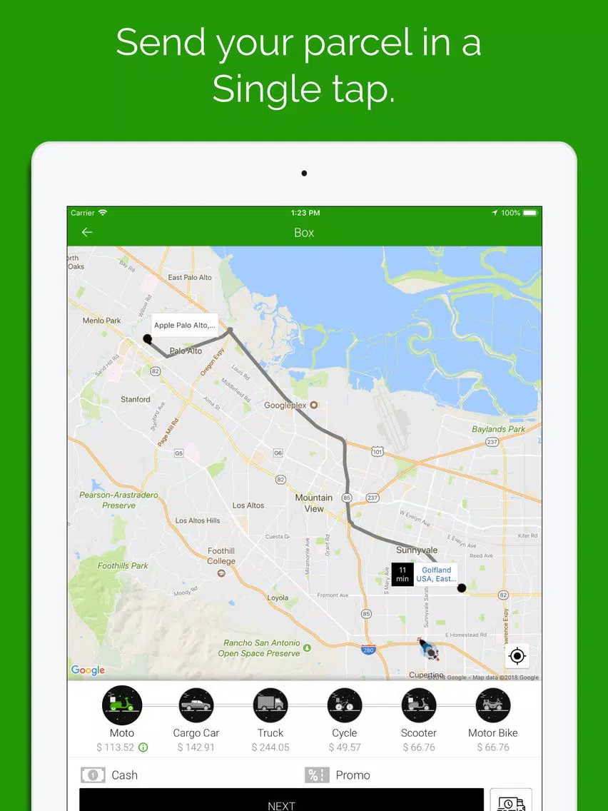 Zrzuty ekranu CubeJek User iPad 