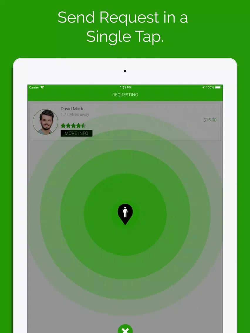 Zrzuty ekranu CubeJek User iPad 