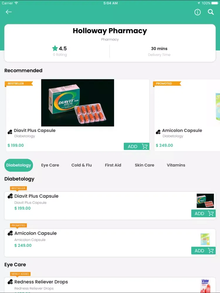 CubePharmacyX iPad  Screenshots