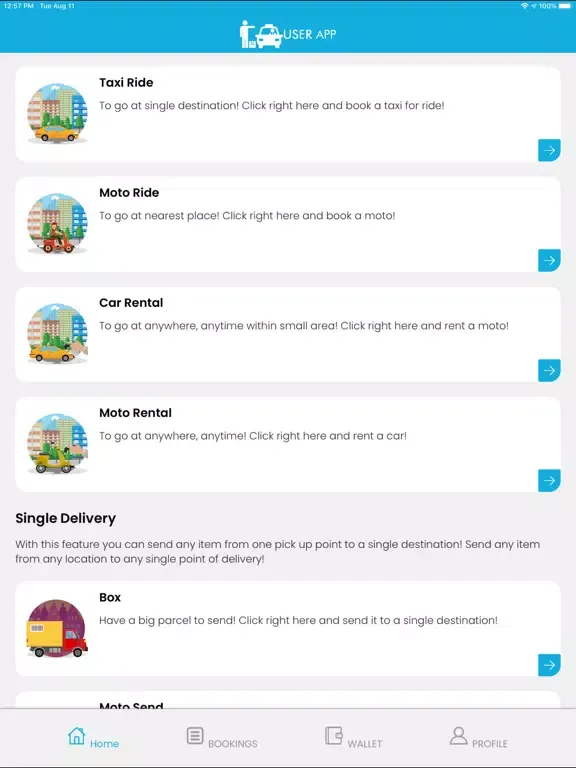 Tangkapan skrin CubeRD User iPad 
