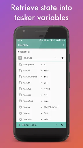 Captures d'écran de AutoHue (Tasker Plug-in)