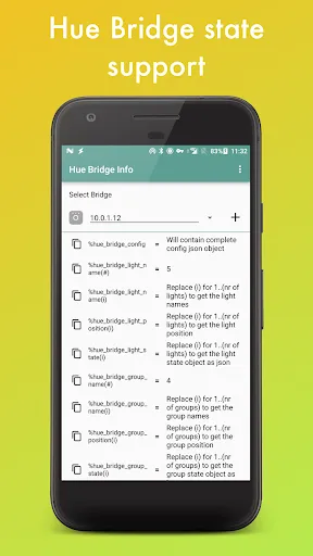 Captures d'écran de AutoHue (Tasker Plug-in)