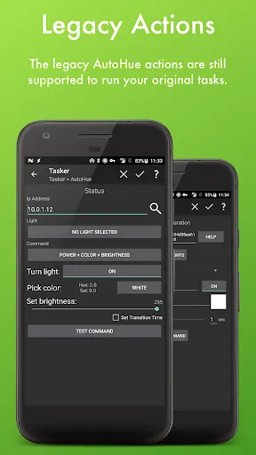 Captures d'écran de AutoHue (Tasker Plug-in)