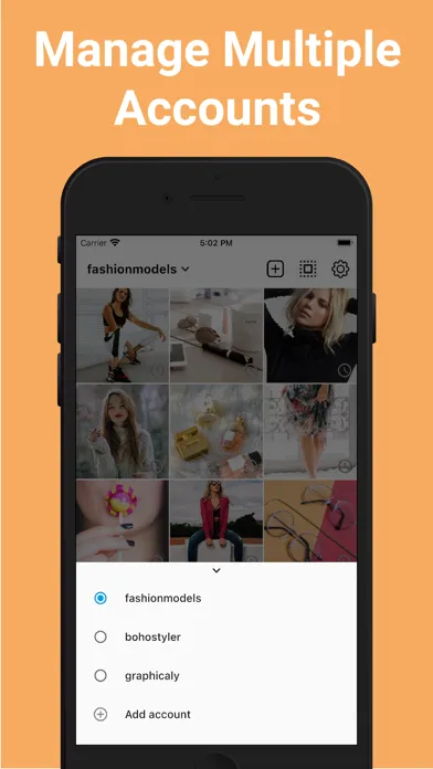 Capturas de tela do Feed Preview For Insta: InPlan