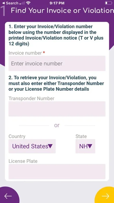 NH E-ZPass Screenshots