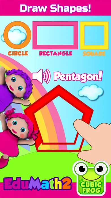 ภาพหน้าจอของ EduMath2- Shape Learning Games