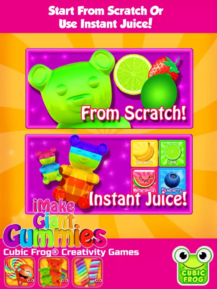 Capturas de pantalla de iMake Giant Gummies- Gummy Food Games for Kids iPad 