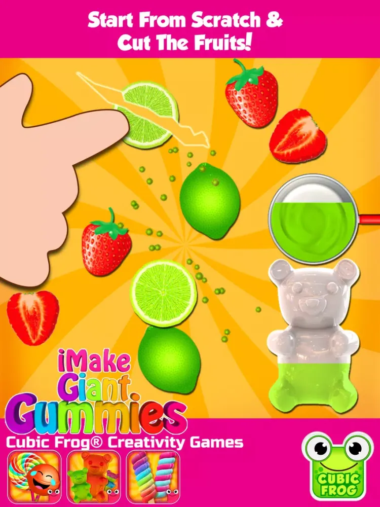 Capturas de pantalla de iMake Giant Gummies- Gummy Food Games for Kids iPad 