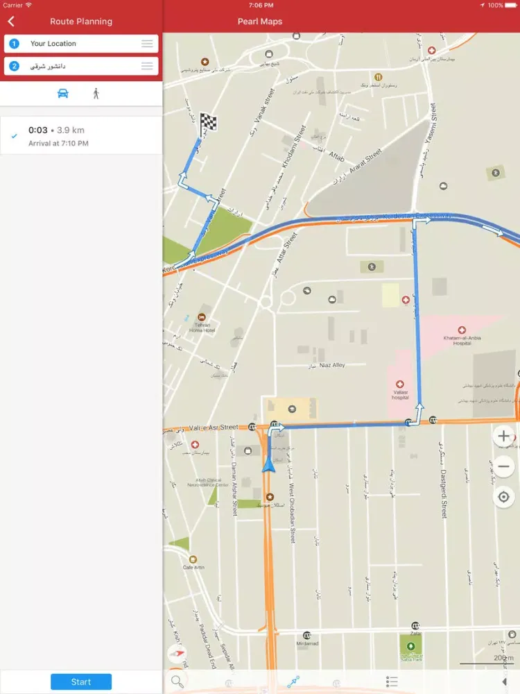 Pearl Maps - Iran: Offline Map with GPS Navigation iPad  Screenshots