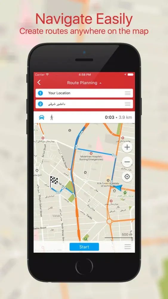 Pearl Maps - Iran: Offline Map with GPS Navigation Screenshots