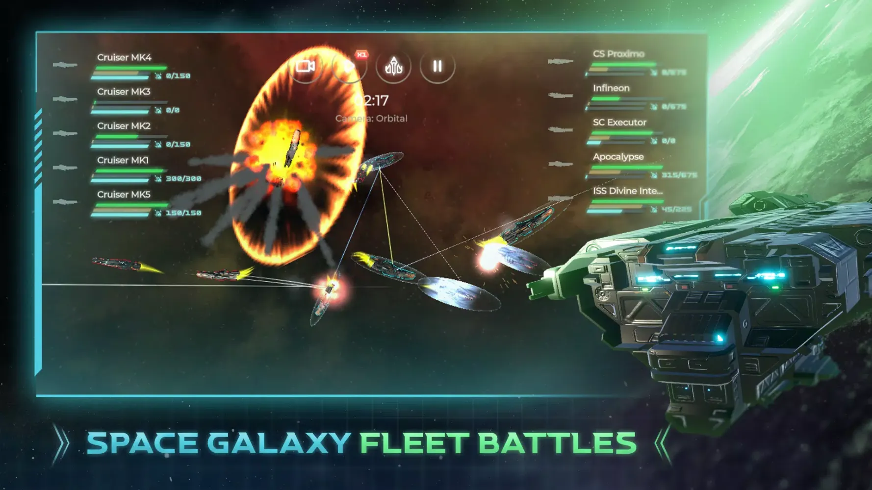 Скриншоты Galaxy Arena Space Battles