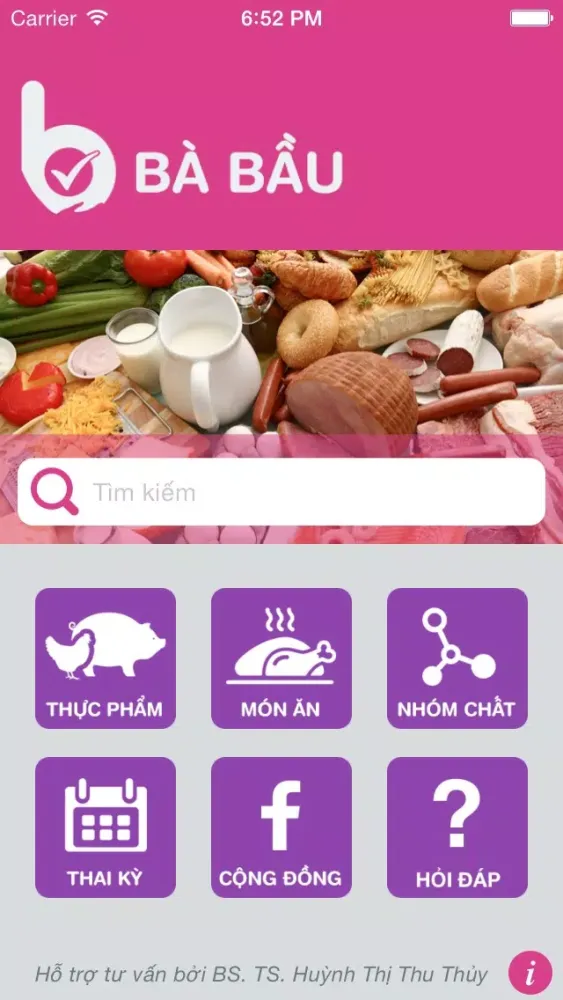 Ba Bau - Dinh dưỡng trong thai kỳ应用截图