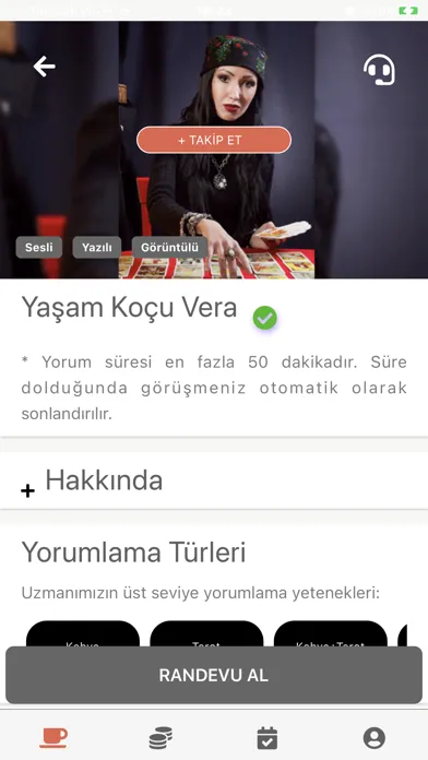 Capturas de tela do Turuncu Kafe