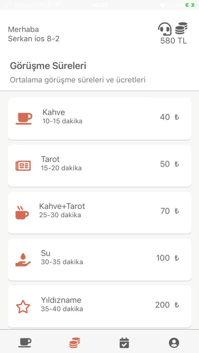 Capturas de tela do Turuncu Kafe