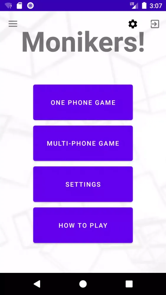 Monikers Mobile Screenshots