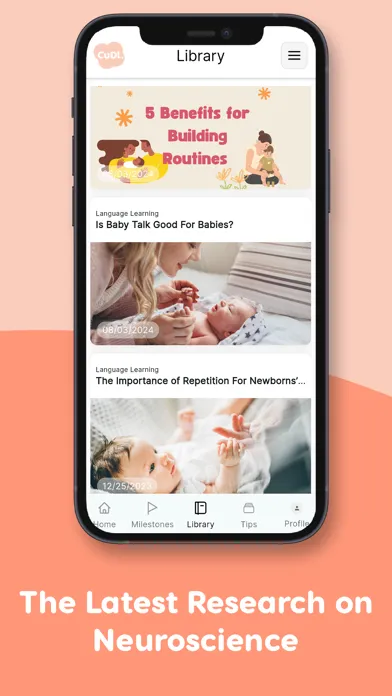 ภาพหน้าจอของ Cudl - Baby Development