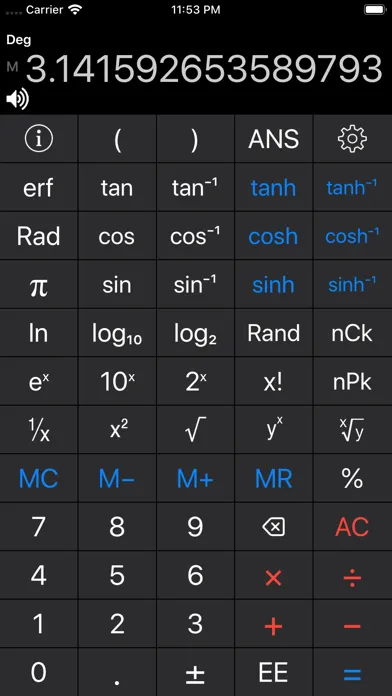 Scientific Calc Screenshots