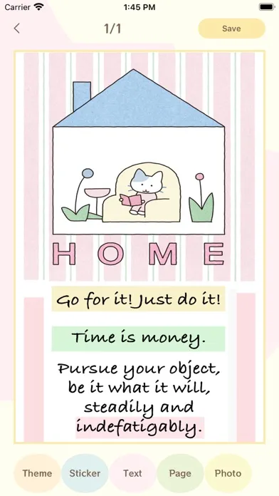 Screenshot di Cute notes - Daily Planner
