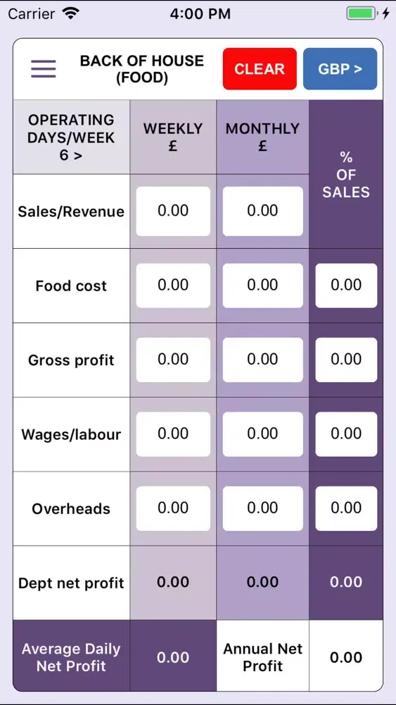 Food & Beverage Costing स्क्रीनशॉट