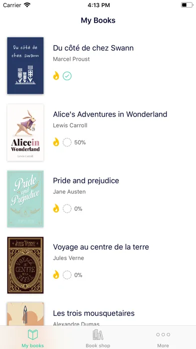Captures d'écran de Verso - bilingual reading