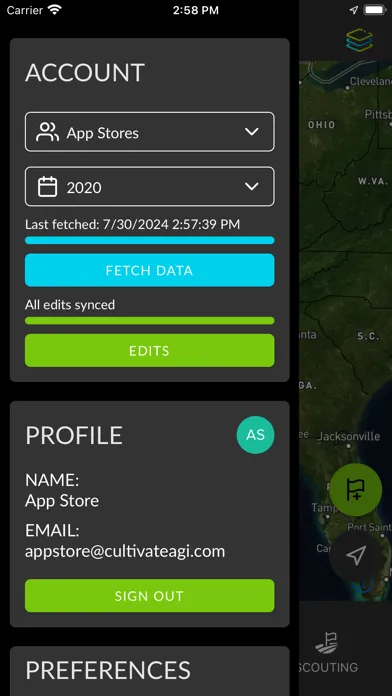 Ảnh chụp màn hình của CultivateAI Scouting