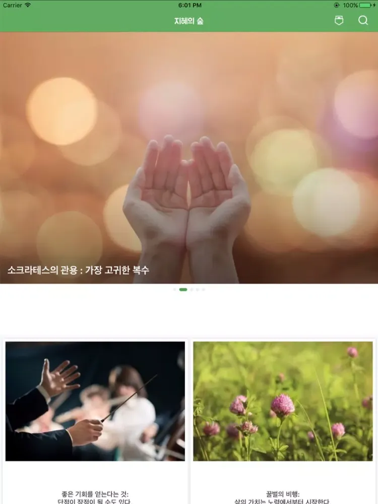 Screenshot di 지혜의 숲 iPad 