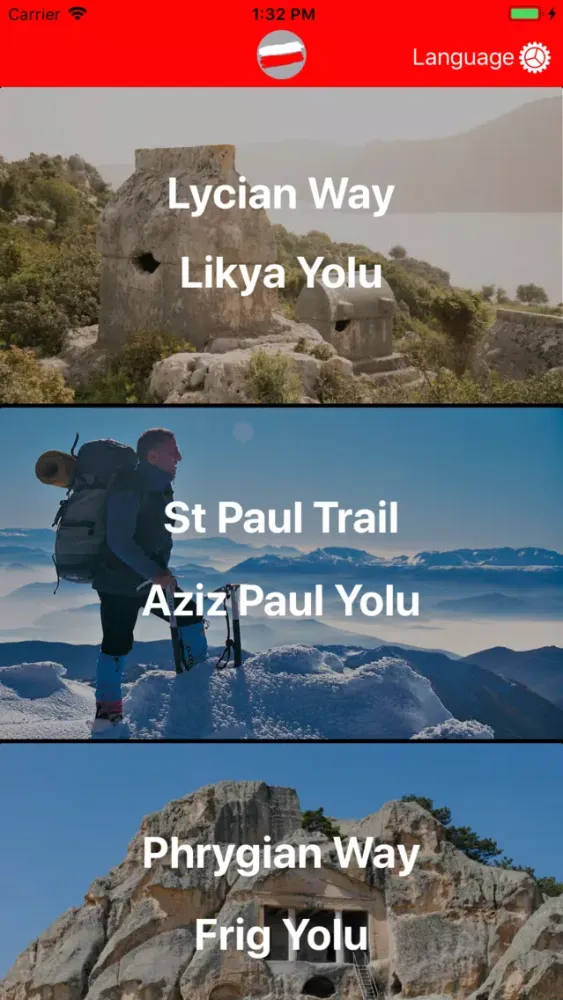 Tangkapan skrin Lycian Way Pro