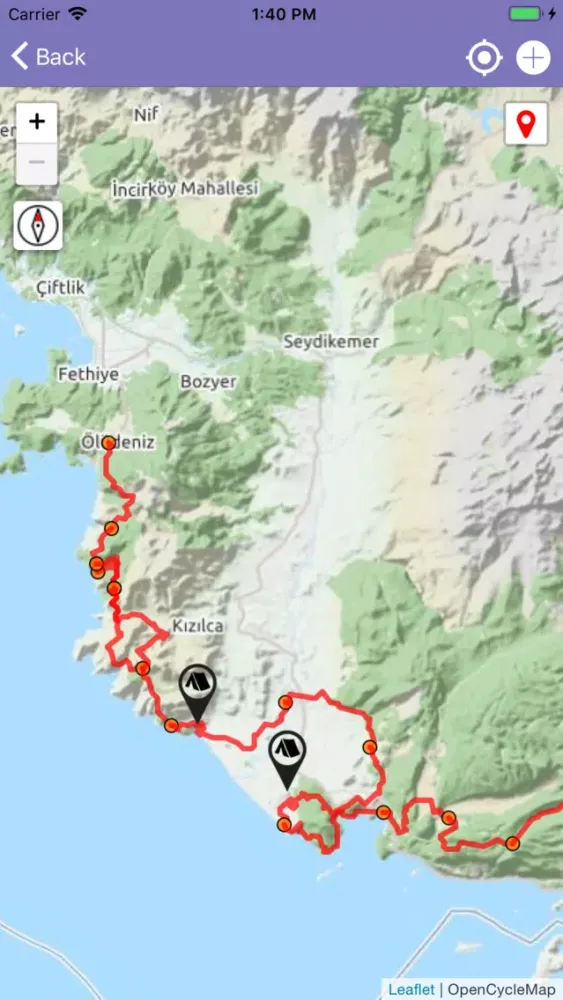 Tangkapan skrin Lycian Way Pro