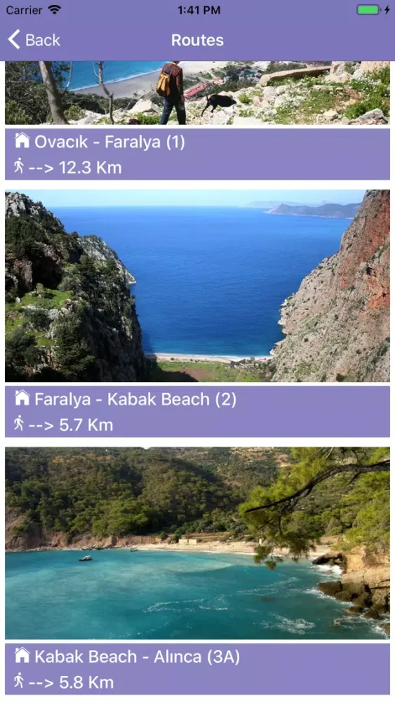 Tangkapan skrin Lycian Way Pro