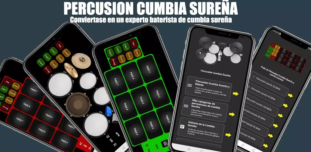Capturas de pantalla de Percusión cumbia sureña