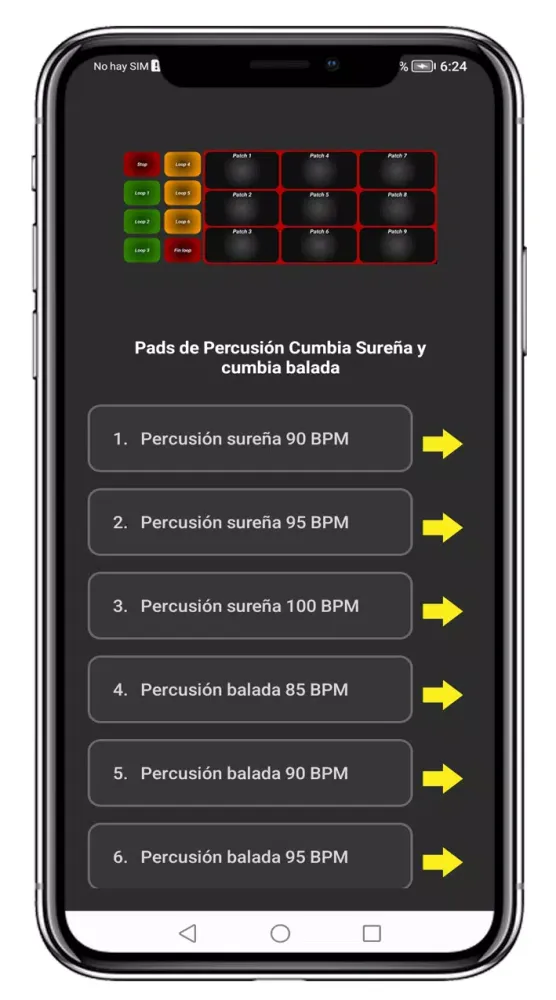 Capturas de pantalla de Percusión cumbia sureña