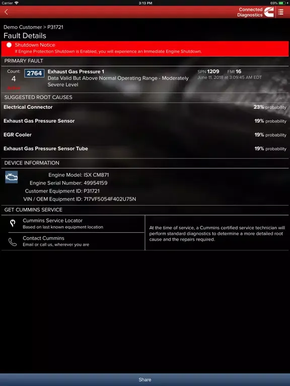 تصاویر Connected Diagnostics iPad 