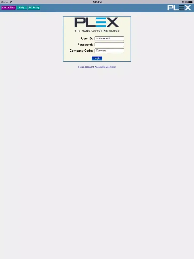 Screenshot di Cumulus Web iPad 