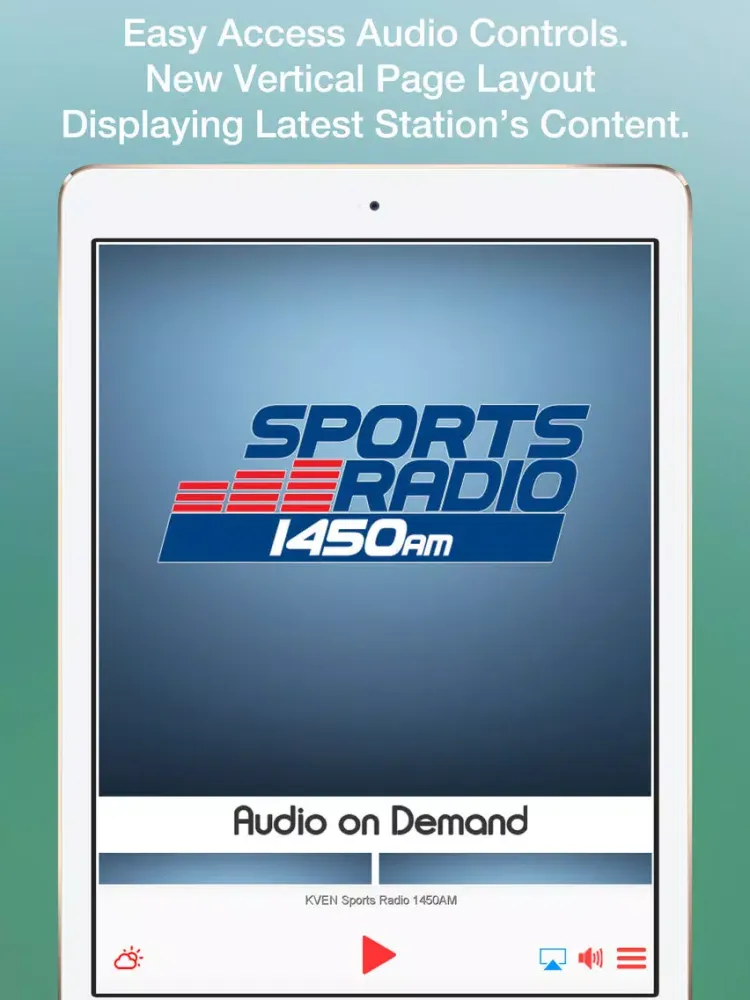 KVEN Sports Radio 1450AM iPad  Screenshots