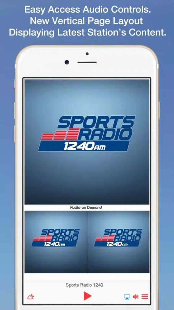 Capturas de tela do Sports Radio 1240