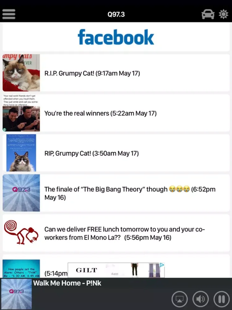 Q97.3 iPad  Screenshots