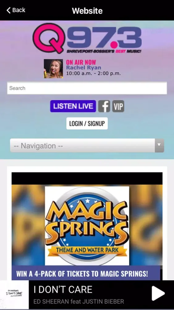 Q97.3 Screenshots